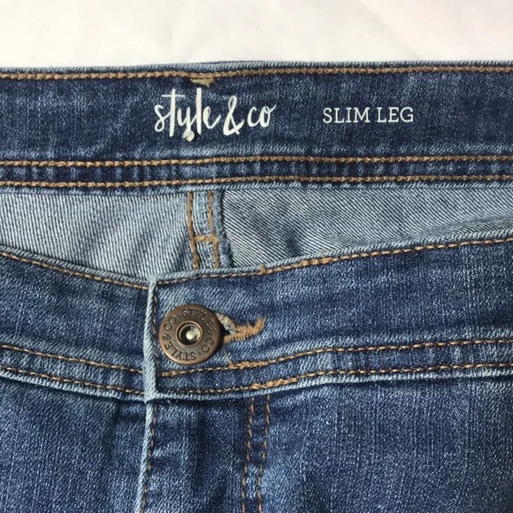 Style & Co Slim Leg Denim - Picture 7 of 7